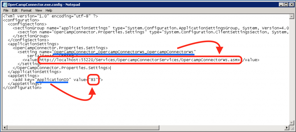 keys conector opercamp